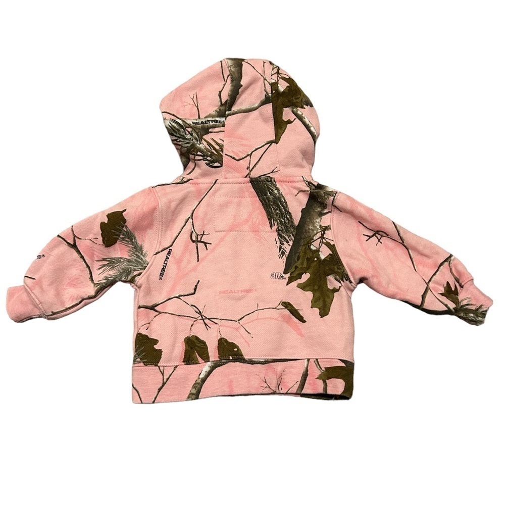 Cabelas pink camo hoodie, 3-6 months - Picture 3 of 4
